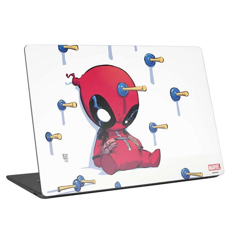 Marvel Deadpool Babypool Playing Laptop Skins
